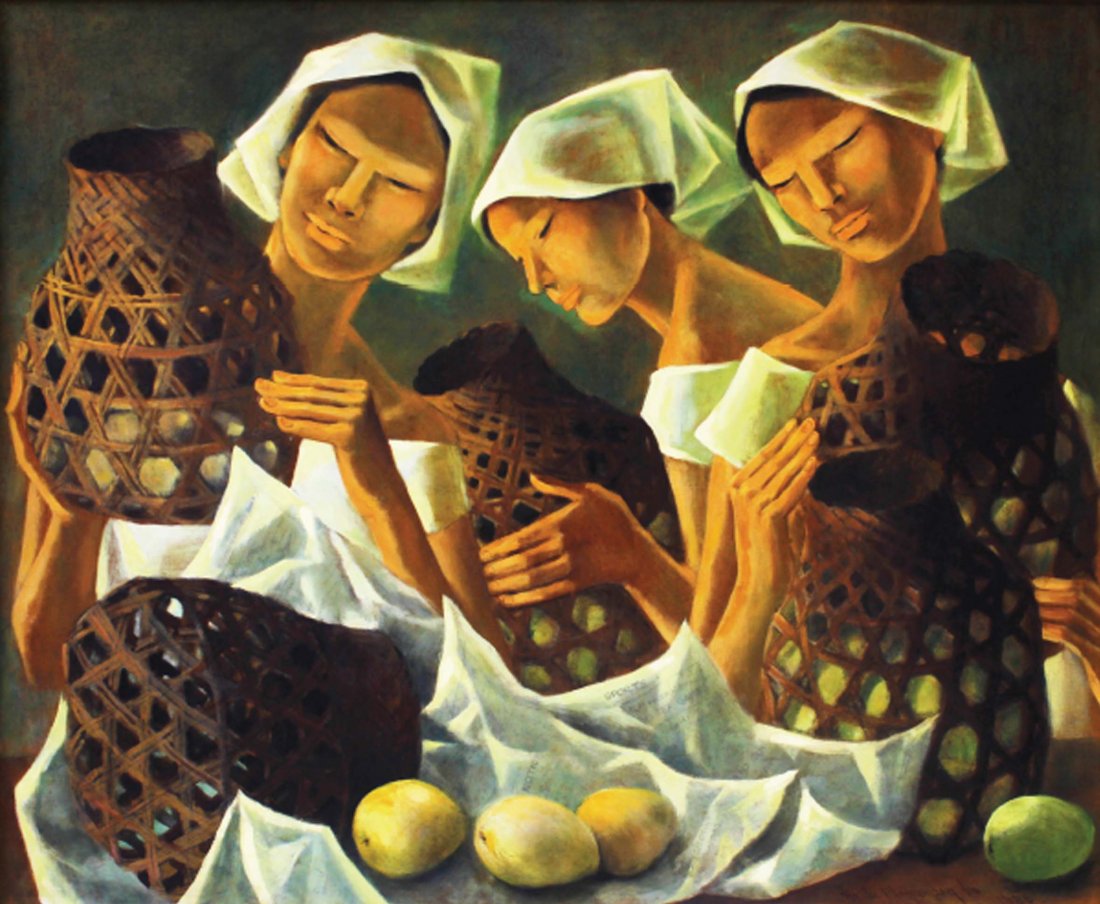 Anita Magsaysay-Ho フィリピン人アーティストのプレート作品 Anita Magsaysay-Ho フィリピン人アーティストのプレート作品